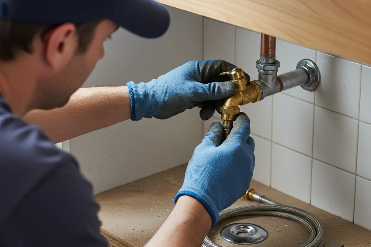 Shutoff valve and fitting work during Faucet and Fixture Repair in Blaine
